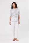 PUGLIA SPRIG SHIRT - blue flowr